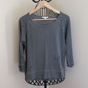 James Perse Gray Paint Supima pullover 2 Medium